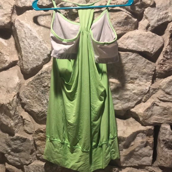 Lululemon Lime Green No Limits Tank - Picture 3 of 6